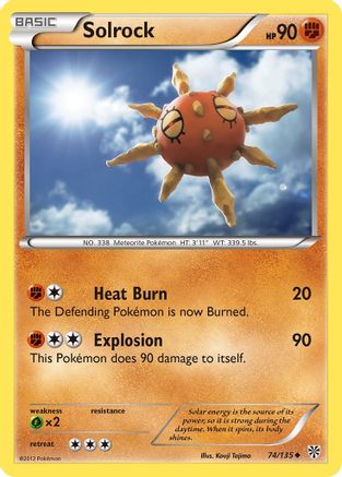 Solrock (74/135) [Black & White: Plasma Storm] Reverse Holofoil