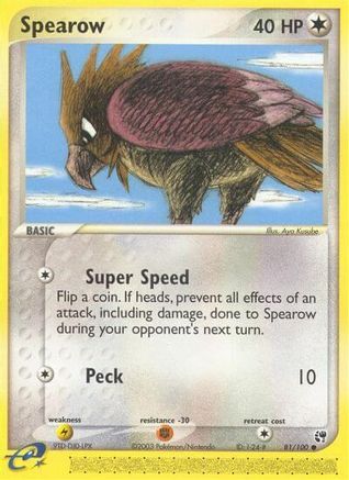Spearow (81/100) [EX: Sandstorm] Reverse Holofoil