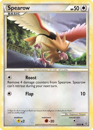 Spearow (62/95) [HeartGold & SoulSilver: Unleashed] Reverse Holofoil
