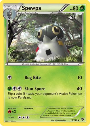 Spewpa (16/146) [XY: Base Set] Reverse Holofoil