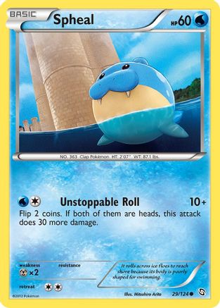 Spheal (29/124) [Black & White: Dragons Exalted] Reverse Holofoil