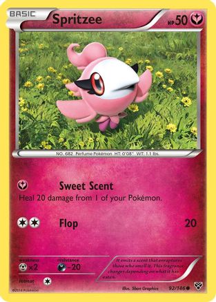 Spritzee (92/146) [XY: Base Set] Reverse Holofoil