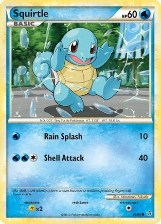 Squirtle (63/95) [HeartGold & SoulSilver: Unleashed] Reverse Holofoil