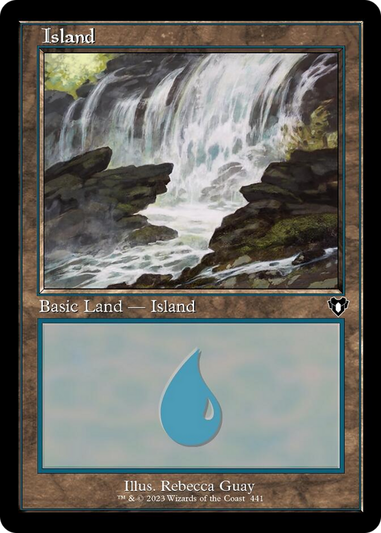 Island (441) (Retro) [Commander Masters] Foil