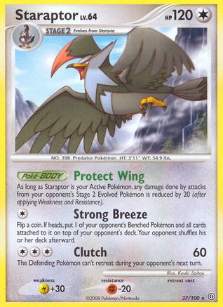 Staraptor (27/100) [Diamond & Pearl: Stormfront] Reverse Holofoil