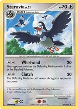 Staravia (64/130) [Diamond & Pearl: Base Set] Reverse Holofoil
