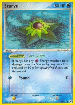 Staryu (75/101) [EX: Hidden Legends] Reverse Holofoil