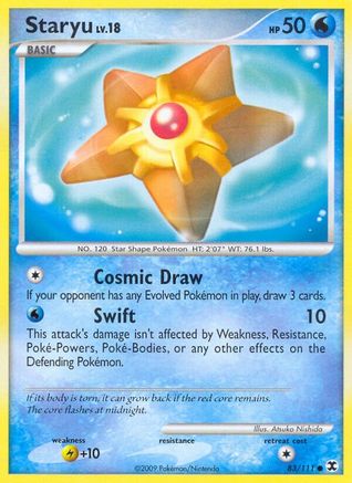 Staryu (83/111) [Platinum: Rising Rivals] Reverse Holofoil