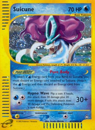 Suicune (H25/H32) [Aquapolis] Reverse Holofoil