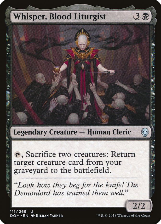 Whisper, Blood Liturgist [Dominaria] Foil