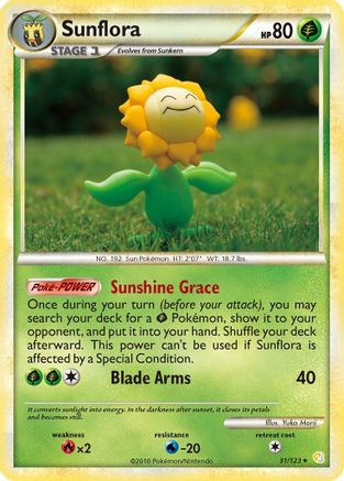 Sunflora (31/123) [HeartGold & SoulSilver: Base Set] Reverse Holofoil