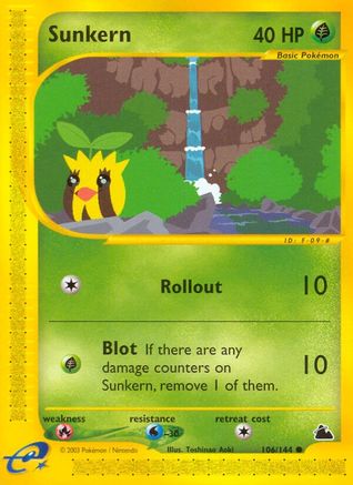 Sunkern (106/144) [Skyridge] Reverse Holofoil