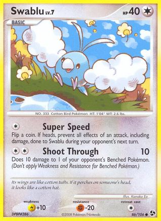 Swablu (86/106) [Diamond & Pearl: Great Encounters] Reverse Holofoil