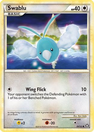 Swablu (78/102) [HeartGold & SoulSilver: Triumphant] Reverse Holofoil