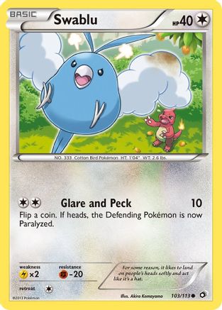 Swablu (103/113) [Black & White: Legendary Treasures] Reverse Holofoil