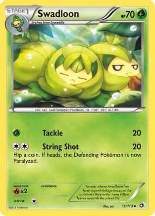 Swadloon (11/113) [Black & White: Legendary Treasures] Reverse Holofoil