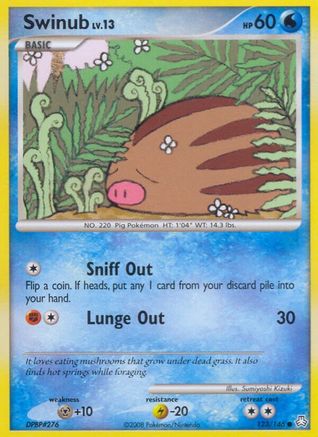 Swinub (123/146) [Diamond & Pearl: Legends Awakened] Reverse Holofoil