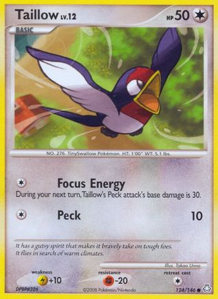 Taillow (124/146) [Diamond & Pearl: Legends Awakened] Reverse Holofoil