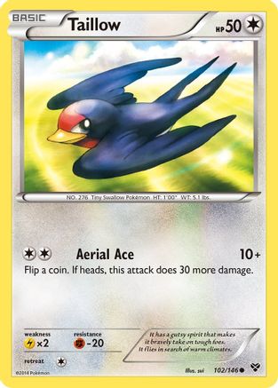 Taillow (102/146) [XY: Base Set] Reverse Holofoil