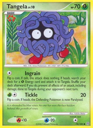 Tangela (78/100) [Diamond & Pearl: Stormfront] Reverse Holofoil