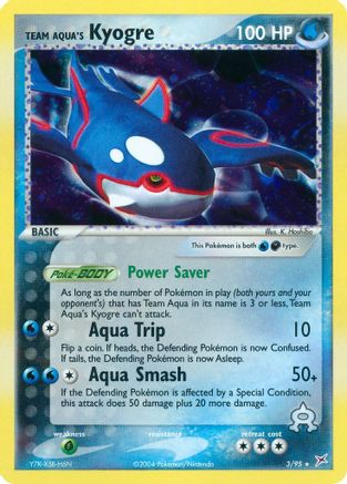 Team Aqua's Kyogre (3/95) [EX: Team Magma vs Team Aqua] Reverse Holofoil