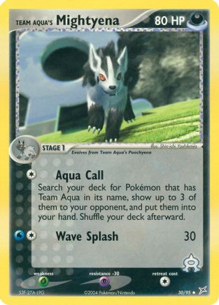 Team Aqua's Mightyena (30/95) [EX: Team Magma vs Team Aqua] Reverse Holofoil