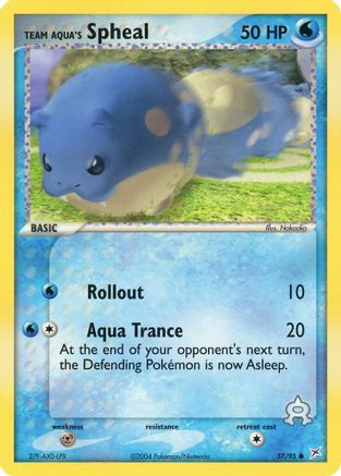Team Aqua's Spheal (57/95) [EX: Team Magma vs Team Aqua] Reverse Holofoil