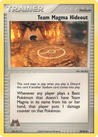Team Magma Hideout (83/95) [EX: Team Magma vs Team Aqua] Reverse Holofoil