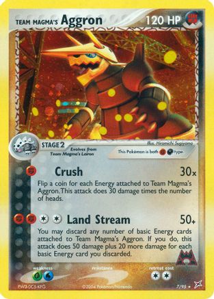 Team Magma's Aggron (7/95) [EX: Team Magma vs Team Aqua] Reverse Holofoil
