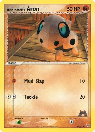 Team Magma's Aron (58/95) [EX: Team Magma vs Team Aqua] Reverse Holofoil