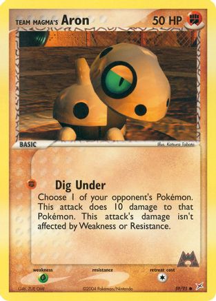 Team Magma's Aron (59/95) [EX: Team Magma vs Team Aqua] Reverse Holofoil