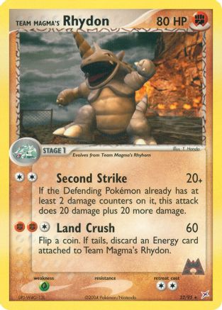 Team Magma's Rhydon (22/95) [EX: Team Magma vs Team Aqua] Reverse Holofoil