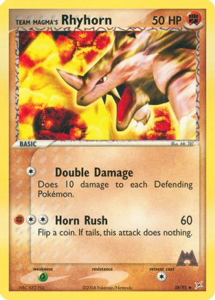 Team Magma's Rhyhorn (38/95) [EX: Team Magma vs Team Aqua] Reverse Holofoil