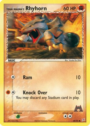Team Magma's Rhyhorn (68/95) [EX: Team Magma vs Team Aqua] Reverse Holofoil