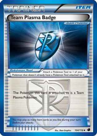 Team Plasma Badge (104/116) [Black & White: Plasma Freeze] Reverse Holofoil