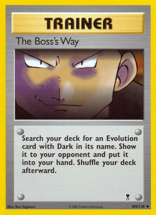 The Boss's Way (105/110) [Legendary Collection] Reverse Holofoil