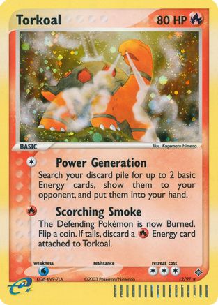 Torkoal (12/97) [EX: Dragon] Reverse Holofoil