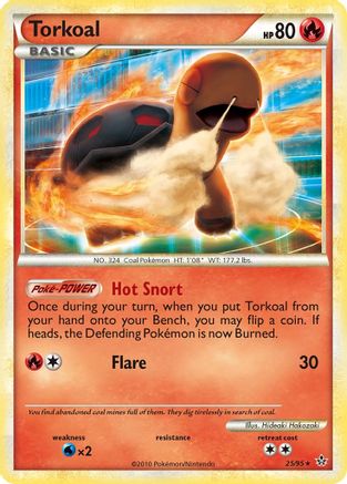 Torkoal (25/95) [HeartGold & SoulSilver: Unleashed] Reverse Holofoil