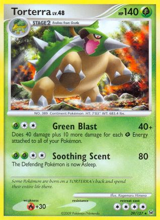 Torterra (39/127) [Platinum: Base Set] Reverse Holofoil