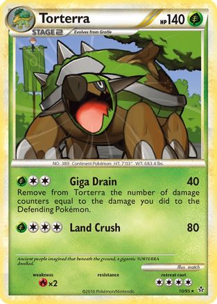 Torterra (10/95) [HeartGold & SoulSilver: Unleashed] Reverse Holofoil