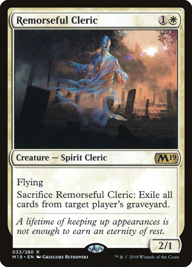 Remorseful Cleric [Core Set 2019] Foil