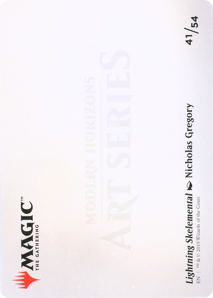 Lightning Skelemental // Lightning Skelemental  [Modern Horizons Art Series] (Borderless)