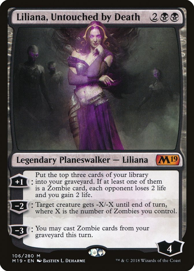 Liliana, Untouched by Death [Core Set 2019] Foil