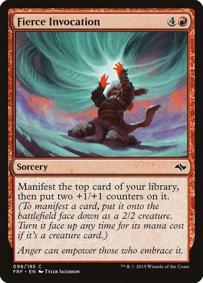 Fierce Invocation [Fate Reforged] Foil