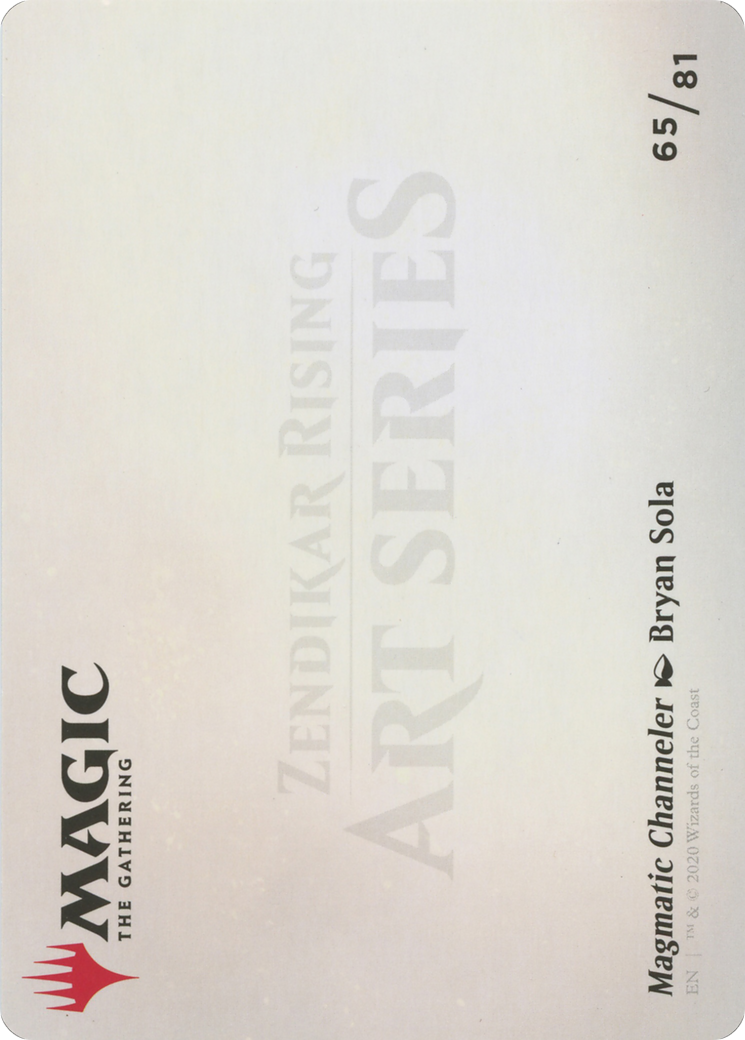 Magmatic Channeler // Magmatic Channeler  [Zendikar Rising Art Series] (Borderless)