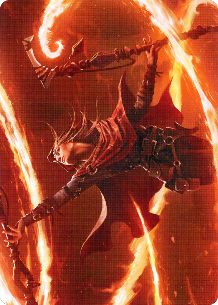 Magmatic Channeler // Magmatic Channeler  [Zendikar Rising Art Series] (Borderless)