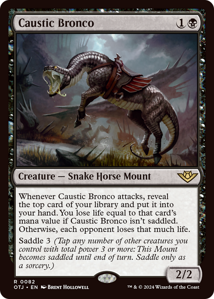 Caustic Bronco [Outlaws of Thunder Junction] Foil
