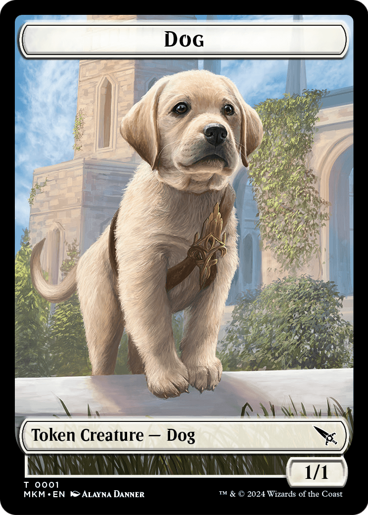 Dog  [Murders at Karlov Manor Tokens] Foil