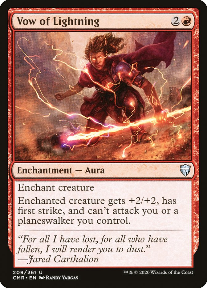 Vow of Lightning [Commander Legends] Foil