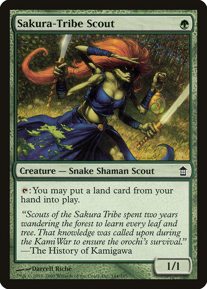 Sakura-Tribe Scout [Saviors of Kamigawa] Foil